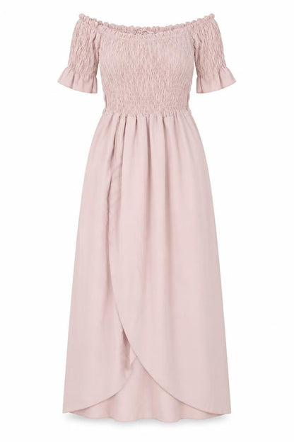 Made in Italy Womens Pink Polyester Maxi Size 18 Off the Shoulder Pullover