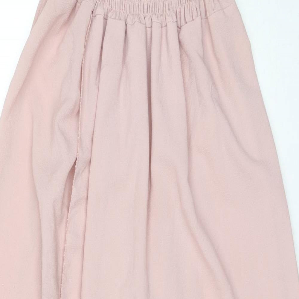 Made in Italy Womens Pink Polyester Maxi Size 18 Off the Shoulder Pullover