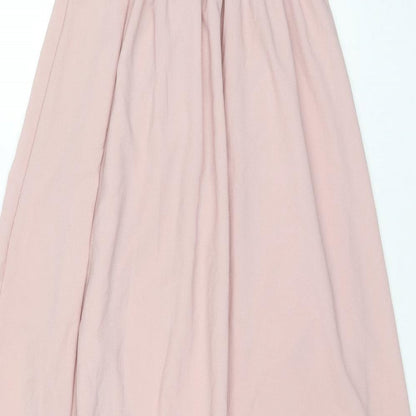 Made in Italy Womens Pink Polyester Maxi Size 18 Off the Shoulder Pullover