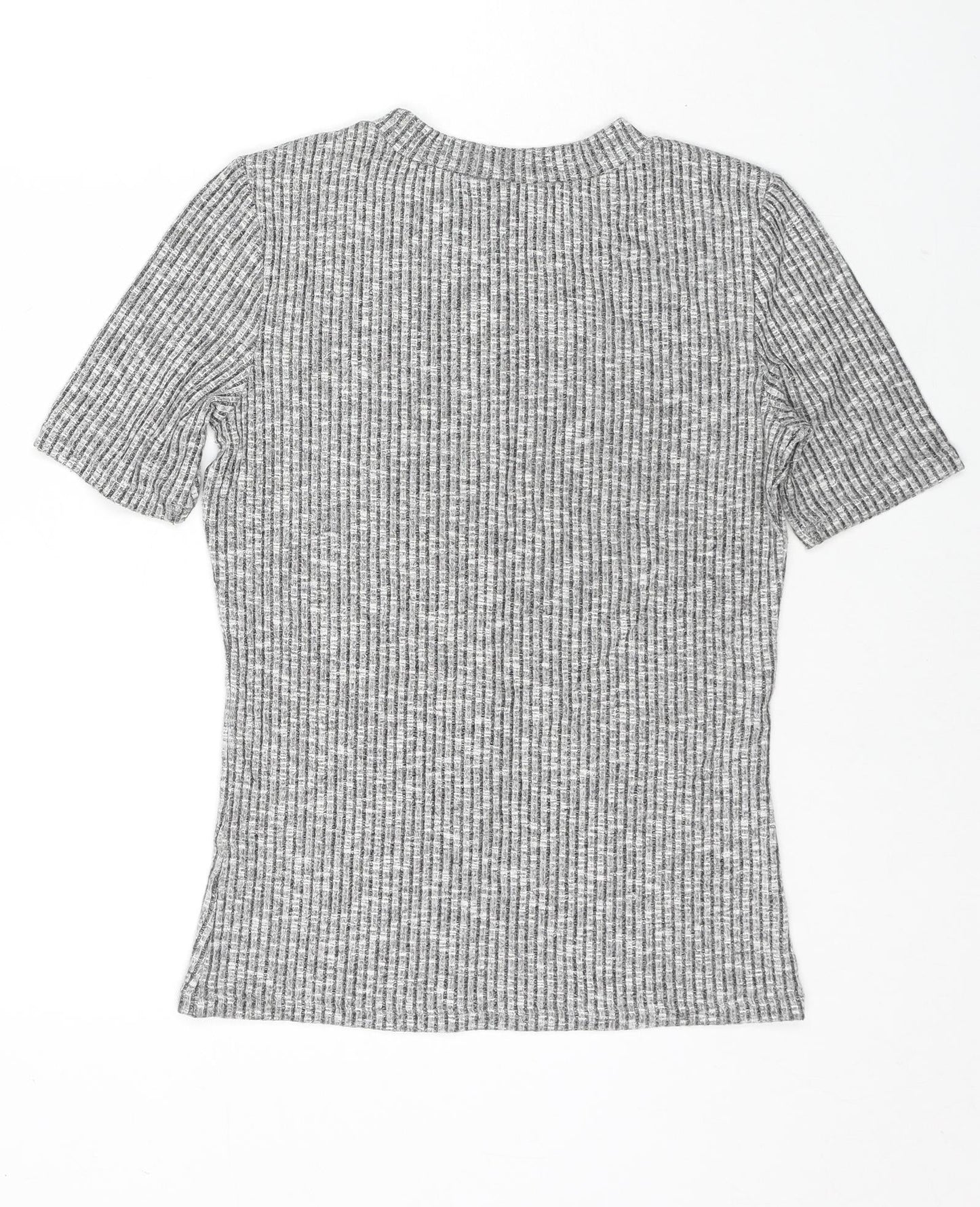 Womens UK Size S H&M Grey Jersey T-Shirt