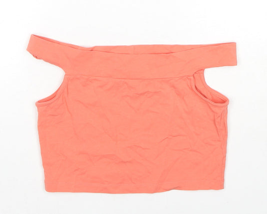 Womens UK Size 8 ASOS Orange Cropped Tank