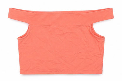 Womens UK Size 8 ASOS Orange Cropped Tank
