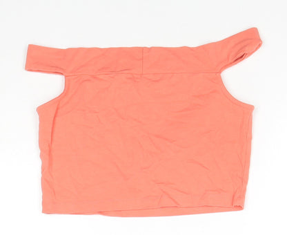 Womens UK Size 8 ASOS Orange Cropped Tank