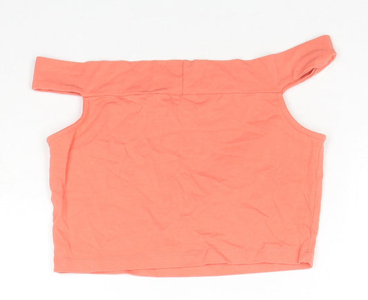 Womens UK Size 8 ASOS Orange Cropped Tank
