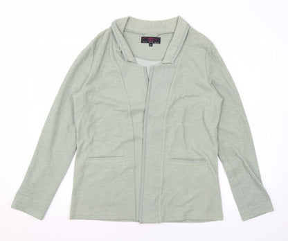 Womens UK Size 12 New Look Green Cardigan Jumper