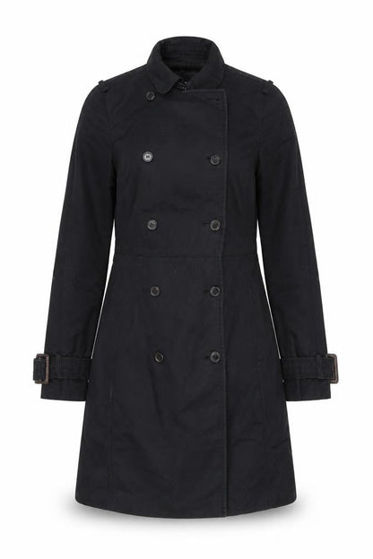 Womens UK Size XS Zara Black Trench Coat