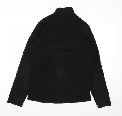 DECATHLON Womens Black Polyester Pullover Sweatshirt Size S Zip