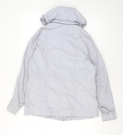 Womens UK Size 12 Per Una Grey Rain Coat