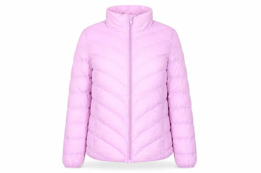 Marks & Spencer Womens Pink Puffer Jacket Coat Size 6 Zip