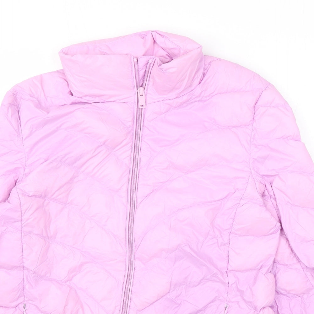 Womens UK Size 6 Marks and Spencer Pink Puffer Jacket
