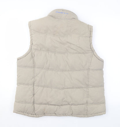Thomas & Co Womens Beige Gilet Coat Size XL Zip