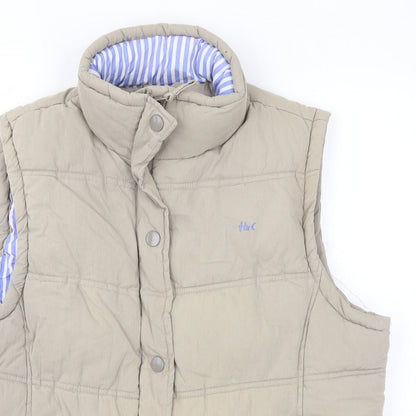 Thomas & Co Womens Beige Gilet Coat Size XL Zip
