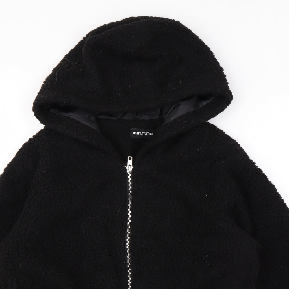 Womens UK Size 4 PRETTYLITTLETHING Black Jacket