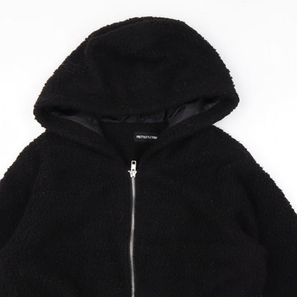 Womens UK Size 4 PRETTYLITTLETHING Black Jacket