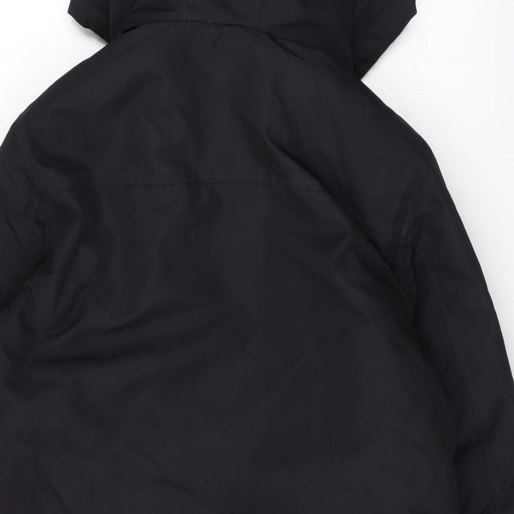 Mens UK Size S Bershka Black Rain Coat