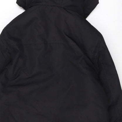 Mens UK Size S Bershka Black Rain Coat