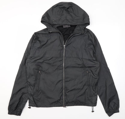 Mens UK Size S UI Grey Rain Coat