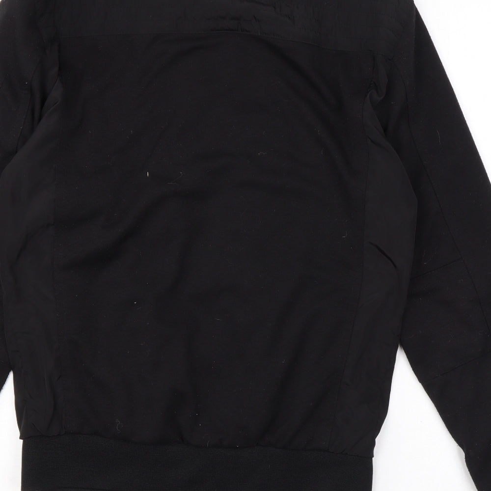 Zara Mens Black Bomber Jacket Jacket Size S Zip
