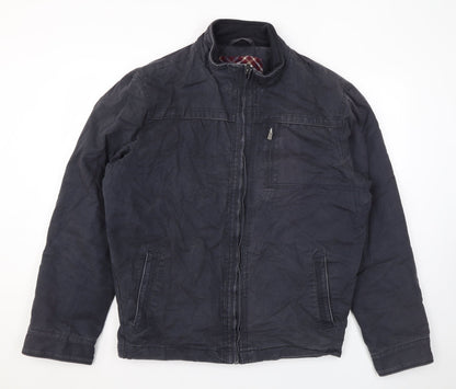 Atlantic Bay Mens Grey Rain Coat Coat Size XL Zip