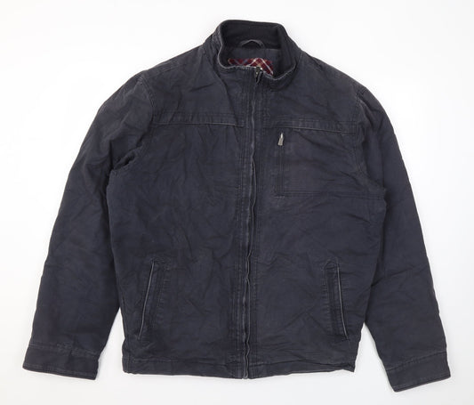 Atlantic Bay Mens Grey Rain Coat Coat Size XL Zip