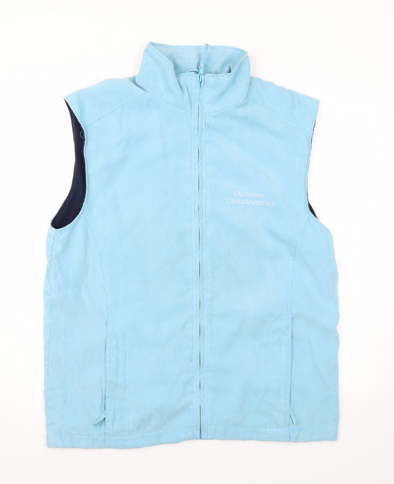 Outdoor Countrywear Womens Blue Gilet Coat Size S Zip