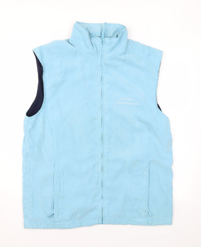 Outdoor Countrywear Womens Blue Gilet Coat Size S Zip