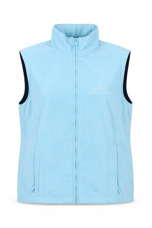 Outdoor Countrywear Womens Blue Gilet Coat Size S Zip