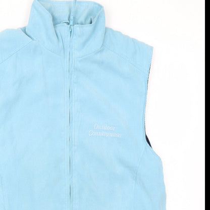 Outdoor Countrywear Womens Blue Gilet Coat Size S Zip