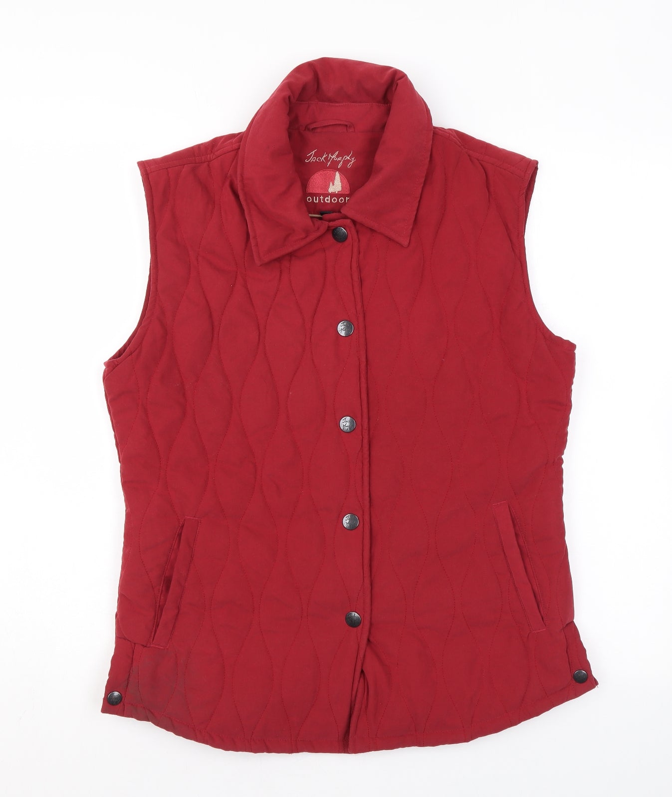 Womens UK Size 10 Jack Murphy Red Gilet