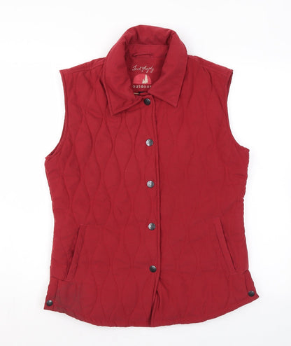 Womens UK Size 10 Jack Murphy Red Gilet