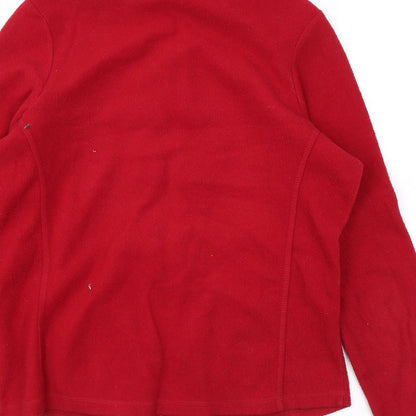 ILA Womens Red Jacket Size 10 Zip