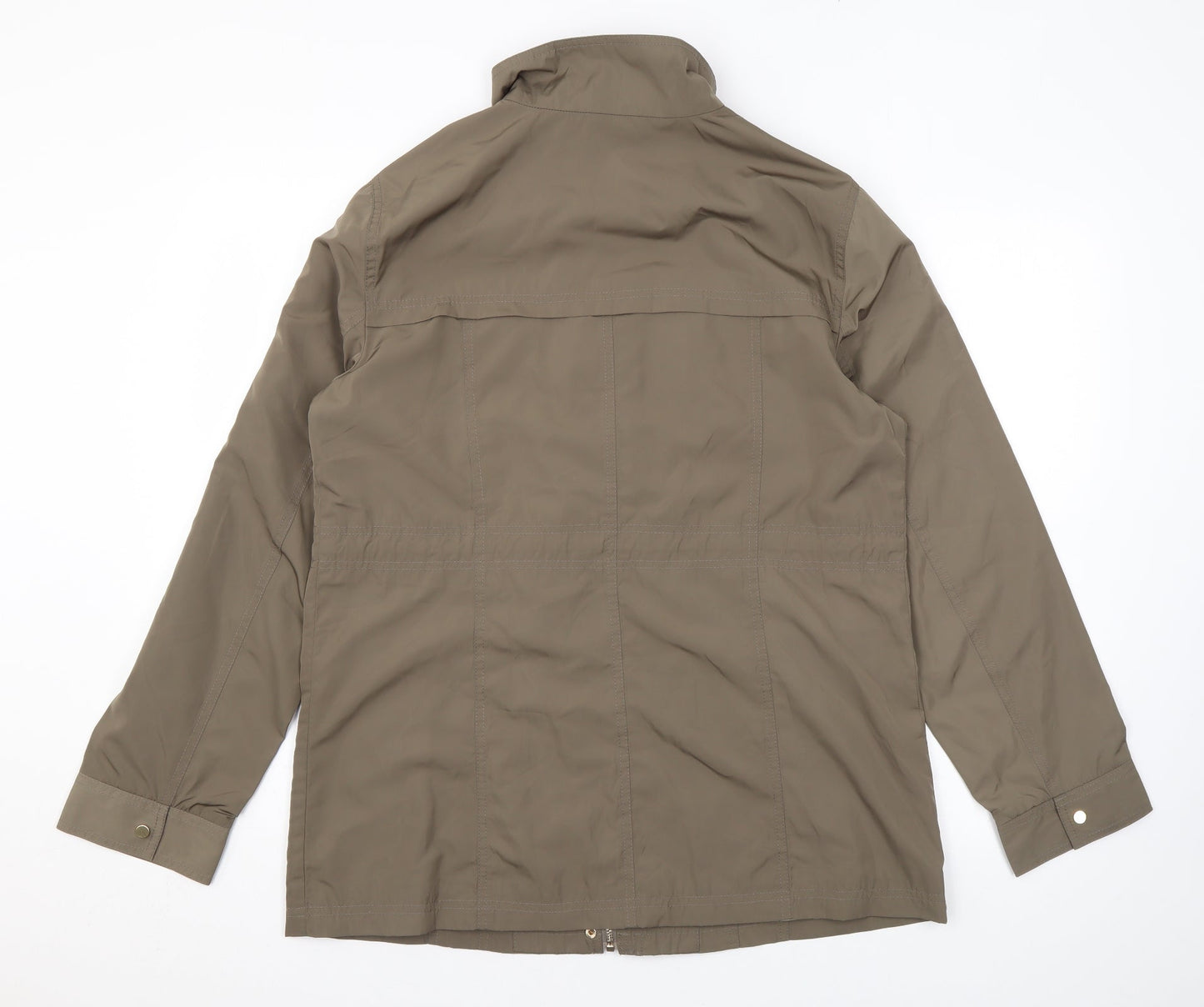 Womens UK Size 14 Classic Brown Rain Coat