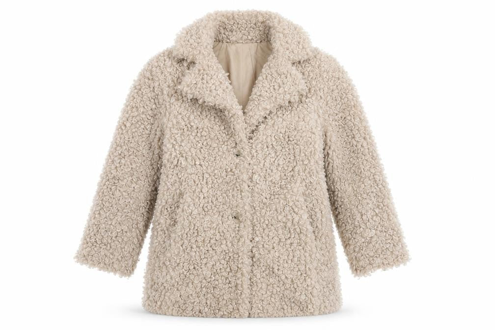 Womens UK Size S Zara Beige Overcoat