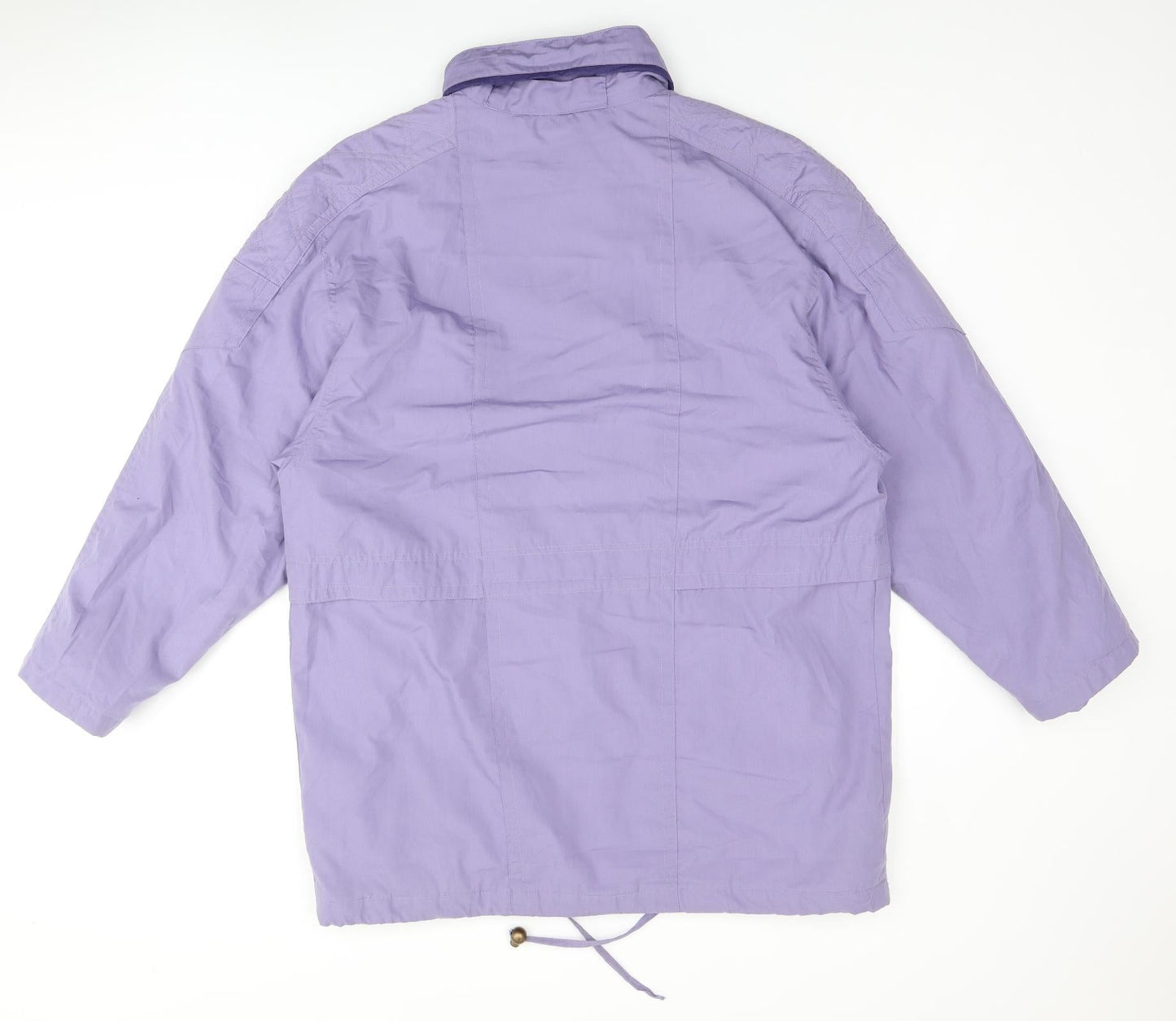 Sympatex Womens Purple Overcoat Coat Size 14 Zip