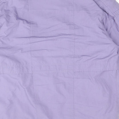 Sympatex Womens Purple Overcoat Coat Size 14 Zip