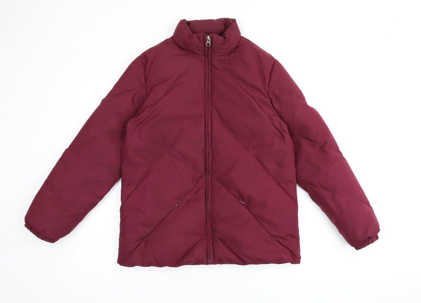 Womens UK Size S DANNIMAC Red Puffer Jacket