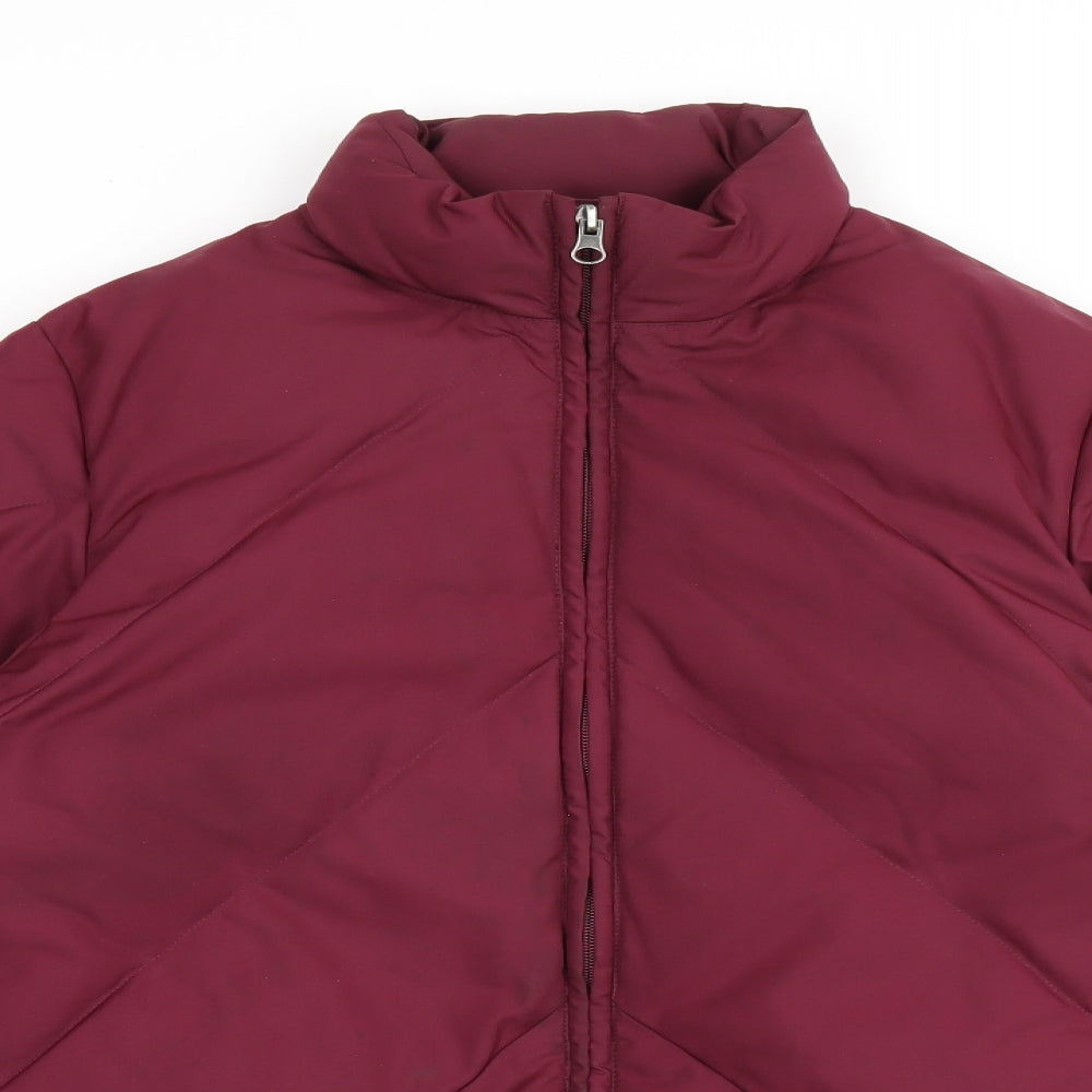 Womens UK Size S DANNIMAC Red Puffer Jacket