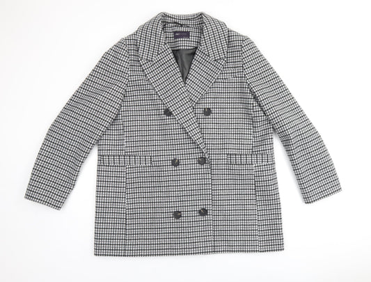 Womens UK Size 18 Marks and Spencer Grey Overcoat