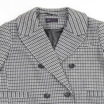 Womens UK Size 18 Marks and Spencer Grey Overcoat