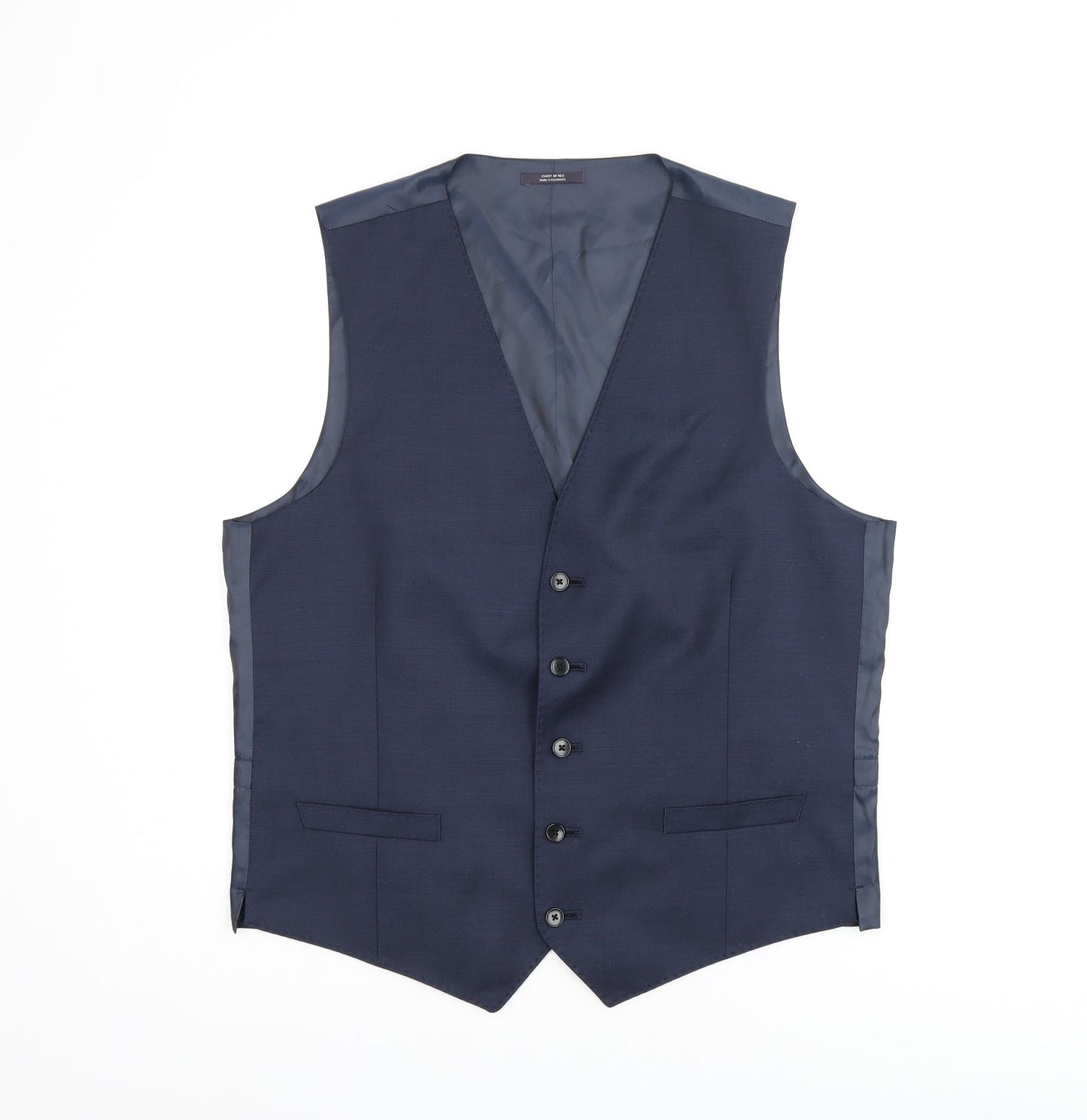 Mens UK Size 40 Marks and Spencer Regular Blue Suit Jacket