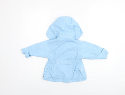 Martis Girls Blue Overcoat Coat Size S Zip
