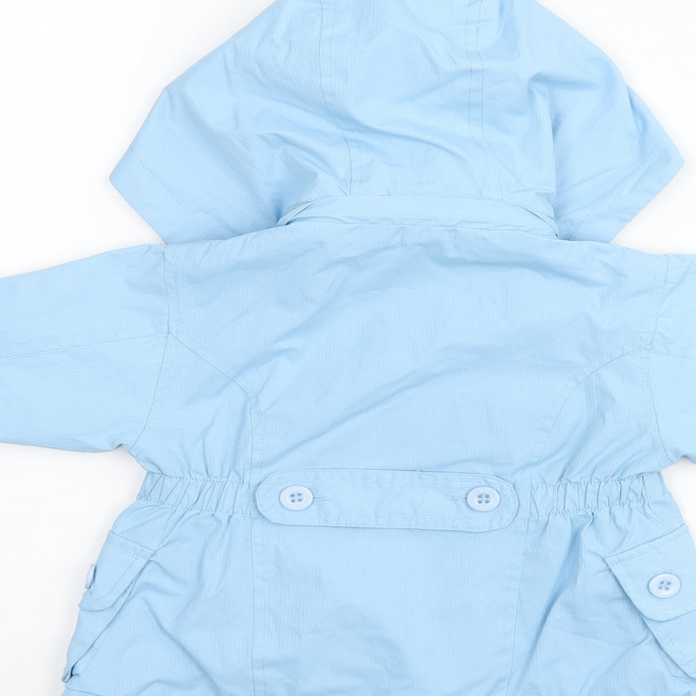 Martis Girls Blue Overcoat Coat Size S Zip