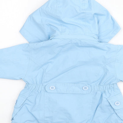Martis Girls Blue Overcoat Coat Size S Zip