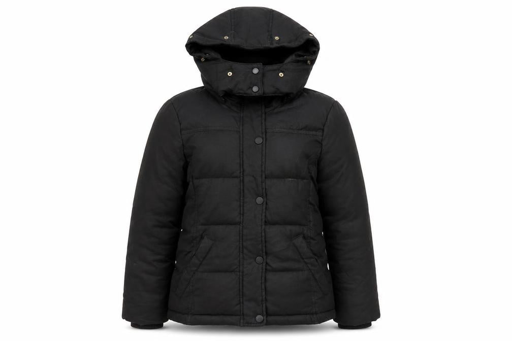 Womens UK Size 6 Topshop Black Puffer Jacket