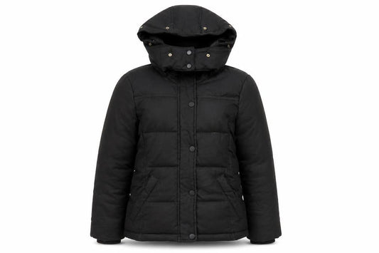 Womens UK Size 6 Topshop Black Puffer Jacket