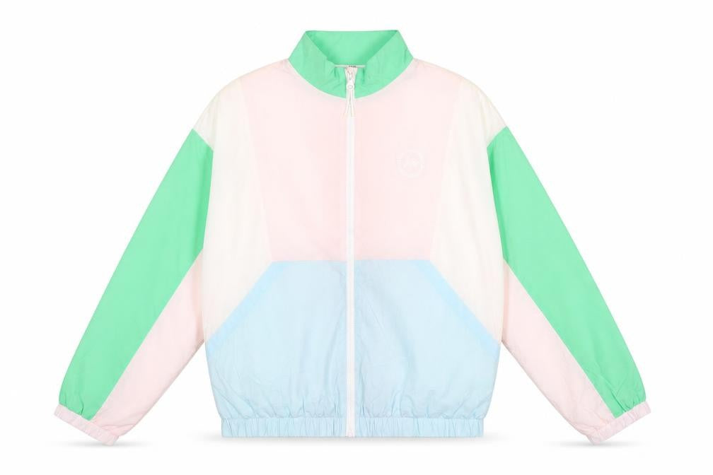 Front view of Marks & Spencer girls’ multicoloured jacket, size 12-13, years zip
