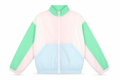 Front view of Marks & Spencer girls’ multicoloured jacket, size 12-13, years zip