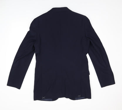 Mens UK Size 38 Marks and Spencer Regular Blue Suit Jacket