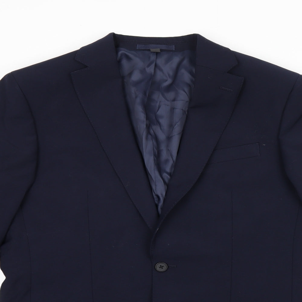 Mens UK Size 38 Marks and Spencer Regular Blue Suit Jacket