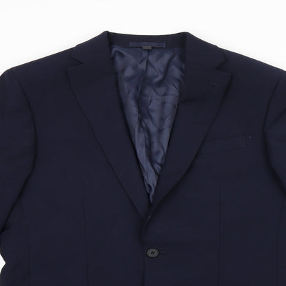 Mens UK Size 38 Marks and Spencer Regular Blue Suit Jacket